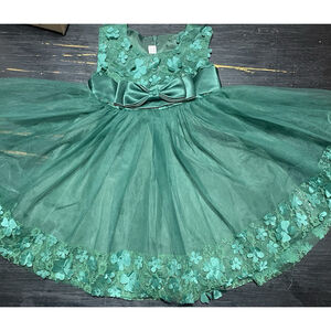 Elegant Green Kids Formal Dress